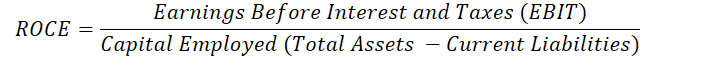 Return on Capital Employed (ROCE)