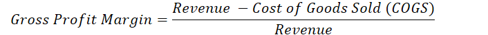 Gross Profit Margin Formula