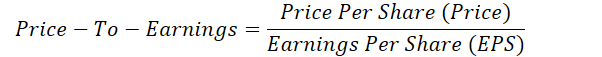 Price-To-Earnings Ratio